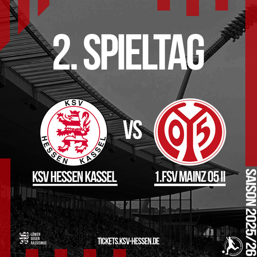 Tickets kaufen für KSV Hessen Kassel - 1. FSV Mainz 05 II am 09.08.2025