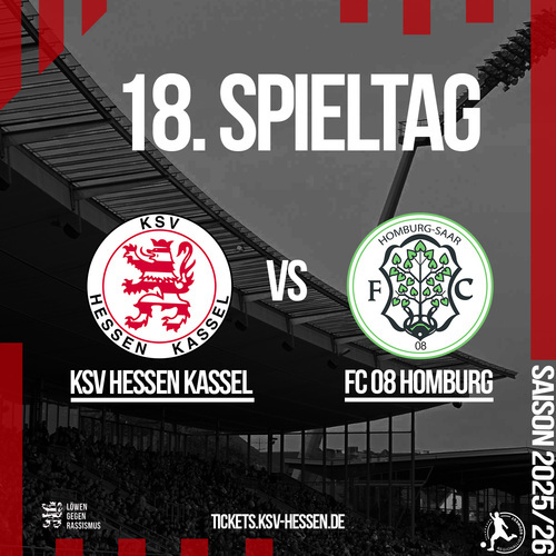 Tickets kaufen für KSV Hessen Kassel - FC 08 Homburg am 22.11.2025