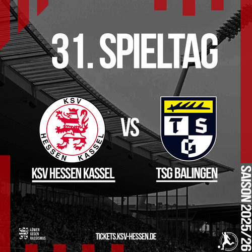 Tickets kaufen für KSV Hessen Kassel - TSG Balingen Fußball am 25.04.2026